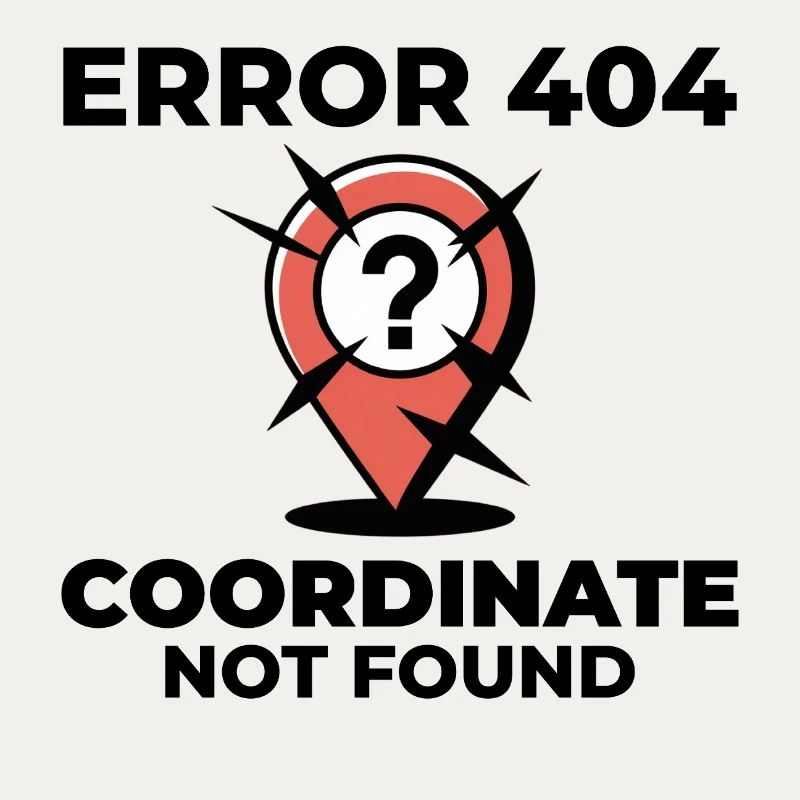 Question Mark Pin Lost Location GIS Error