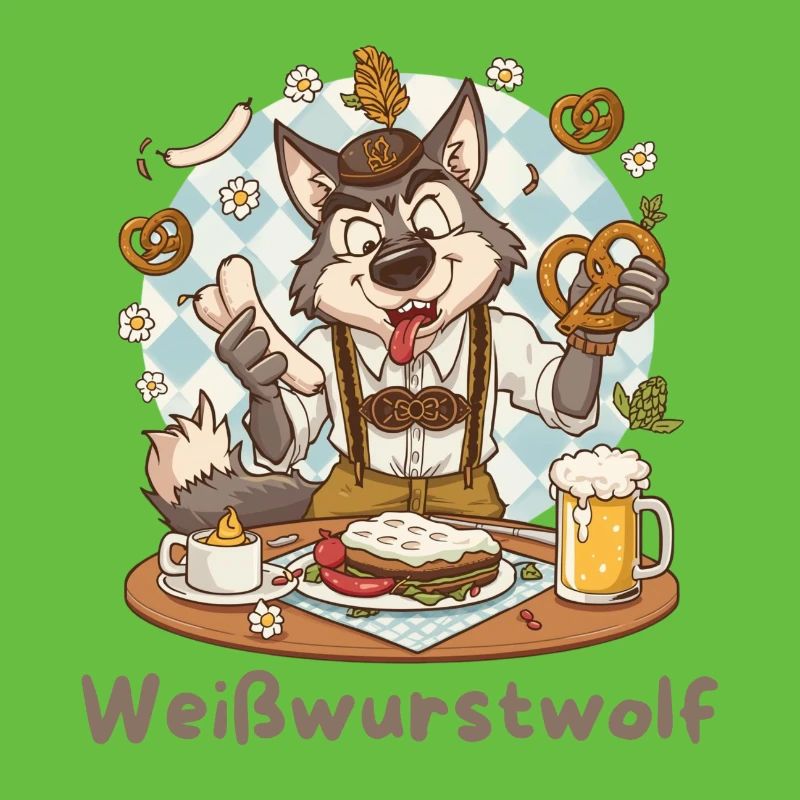 Weißwurstwolf Kochheld Bavarian