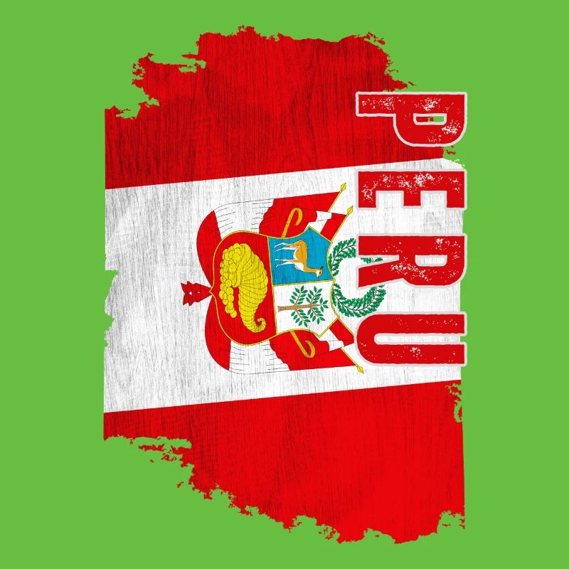 Vertical Peruvian flag, Peruvian pride