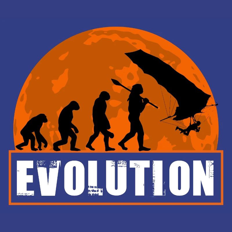 Evolution of Hang Glider Pilot Sunset Design