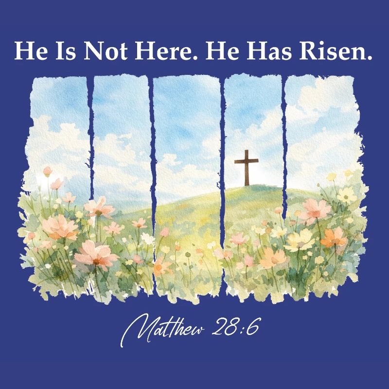 He Has Risen Matthew 28 6 Easter Christian
