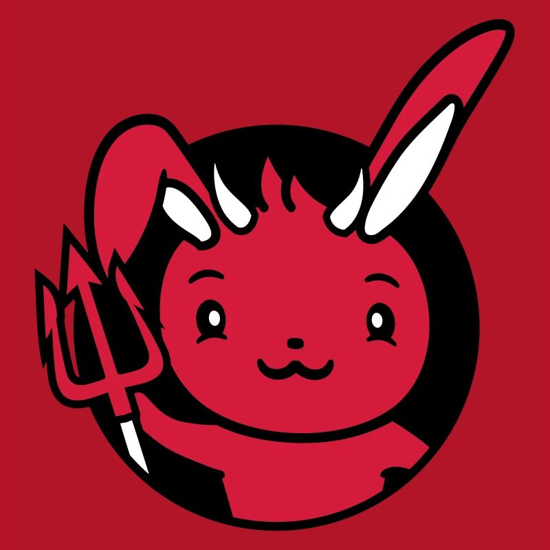 Bunny Devil Demon Evil Satan Hell Trident Costume