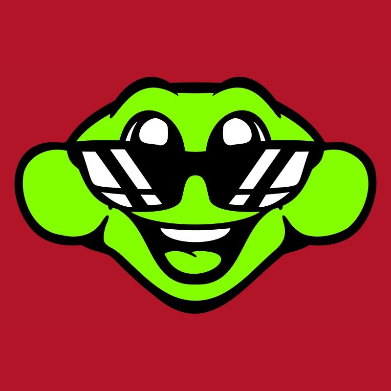 frog toad cool sunglasses laughing happy cute