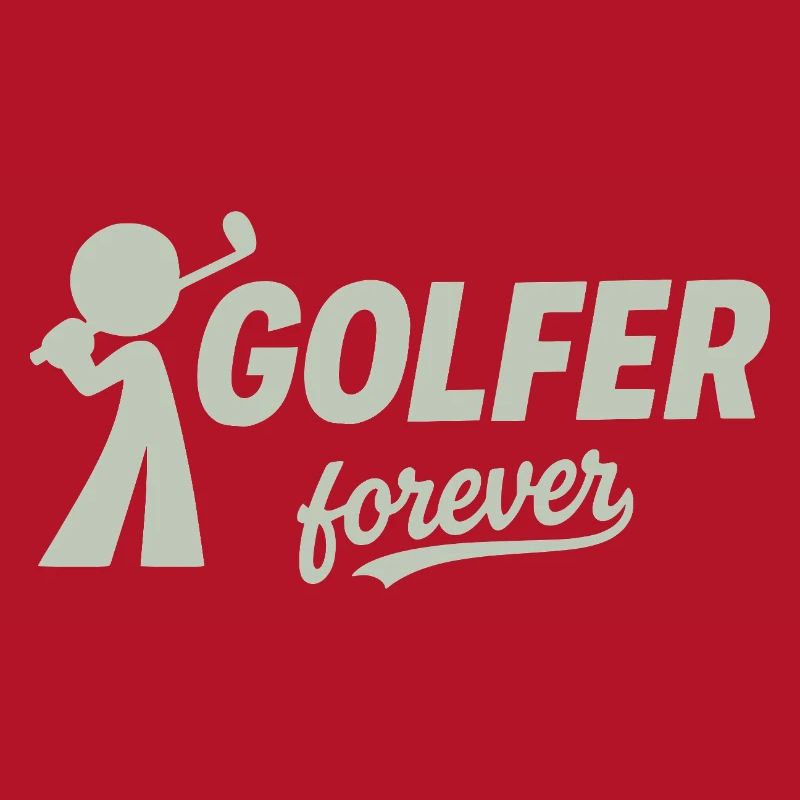 Silhouette du golfeur éternel