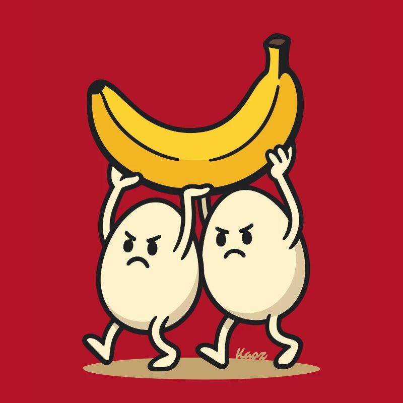 Teamwork – Zwei Eier und eine Banane