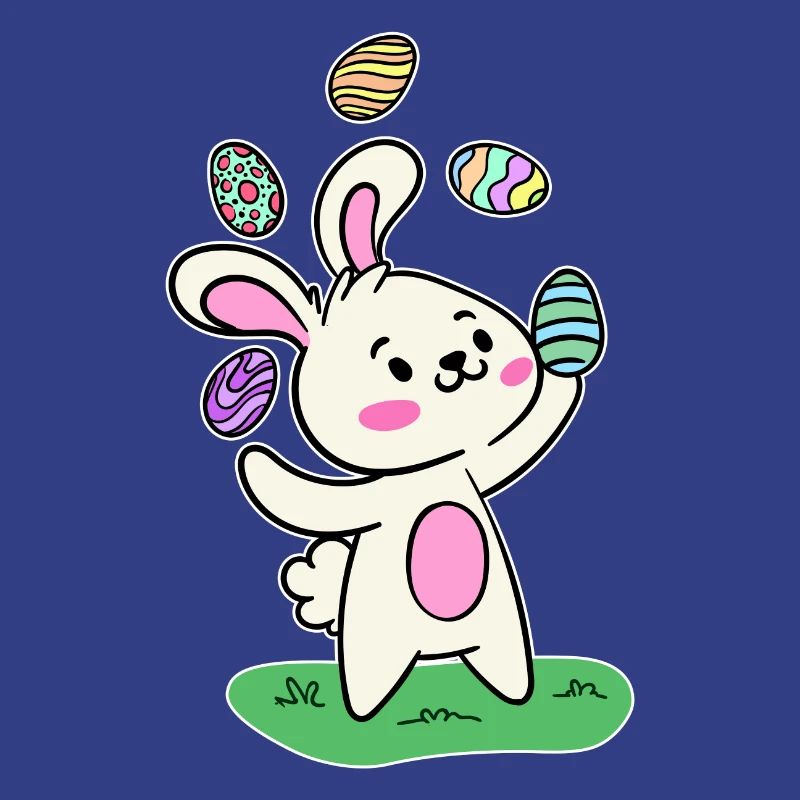 Easter bunny Easter bunny Easter eggs Happy Easter