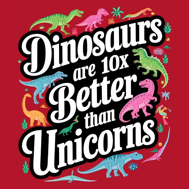 Dinosaurier überstrahlen Einhörner hell