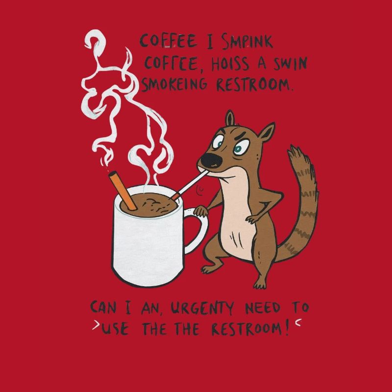 Kaffee Notfall Beutier Eichhörnchen Kippe 