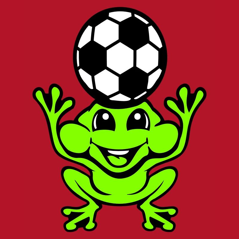 Frog Soccer Header Ball Playing Toad