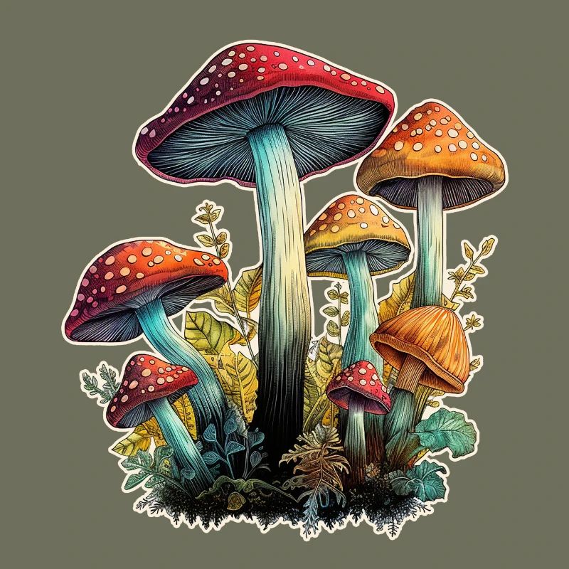 Champignons Crapaud Tabourets