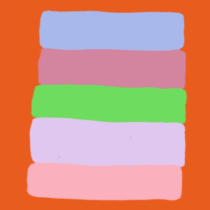 Pastellstreifen-Stack