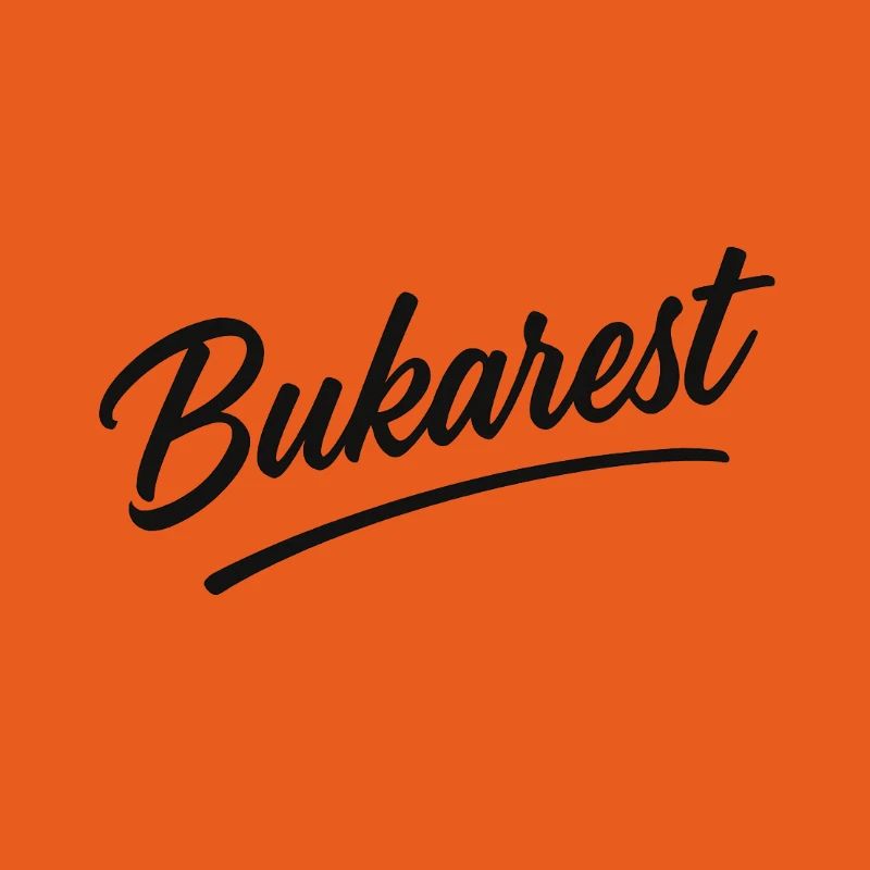 Bukarest Script Vintage Logo