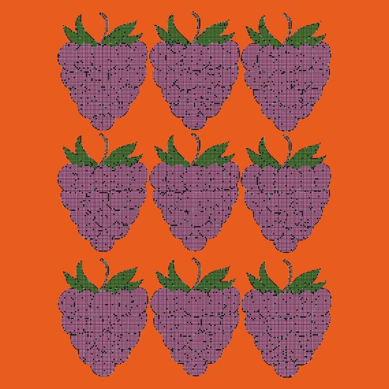 raspberry pattern textile