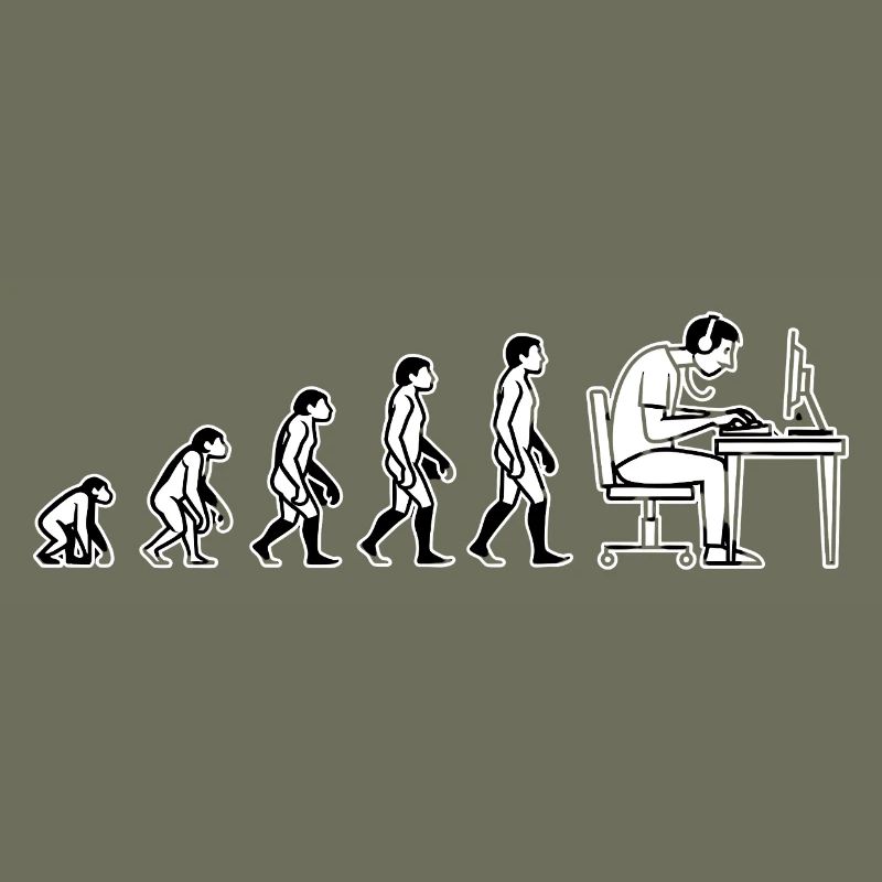 L’évolution s’arrête à l’ordinateur – Conception de l’humour