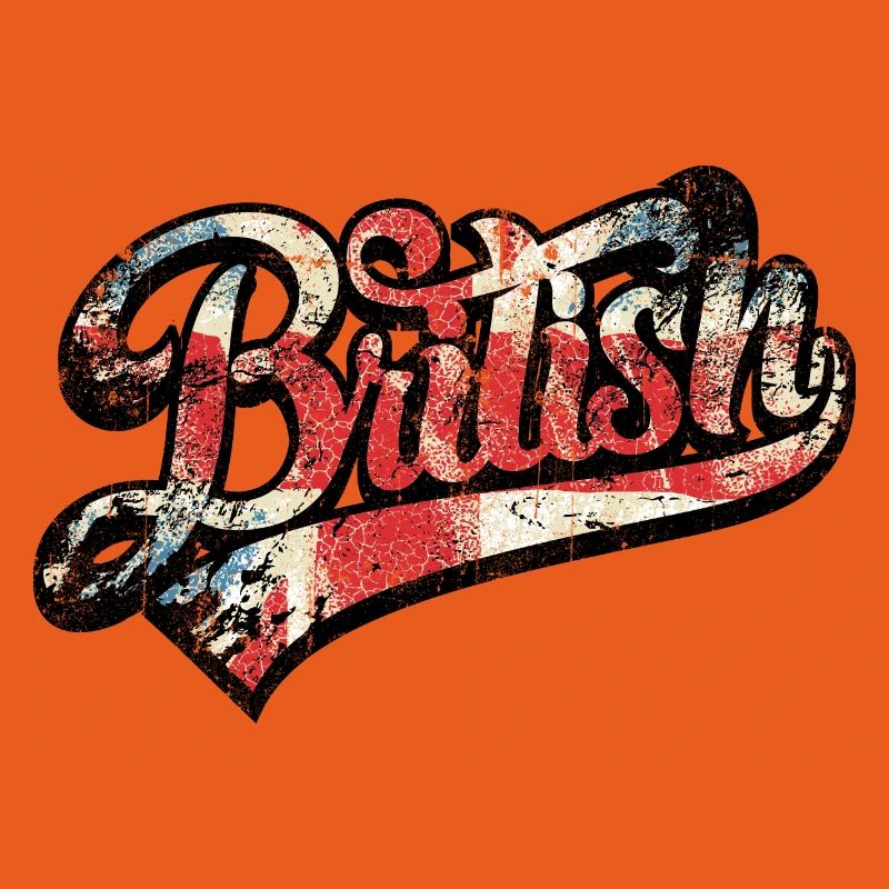 British Pride Distressed Script Tee