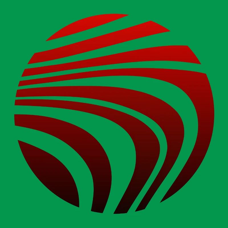 Psychedelic Pattern Red Black Gradient