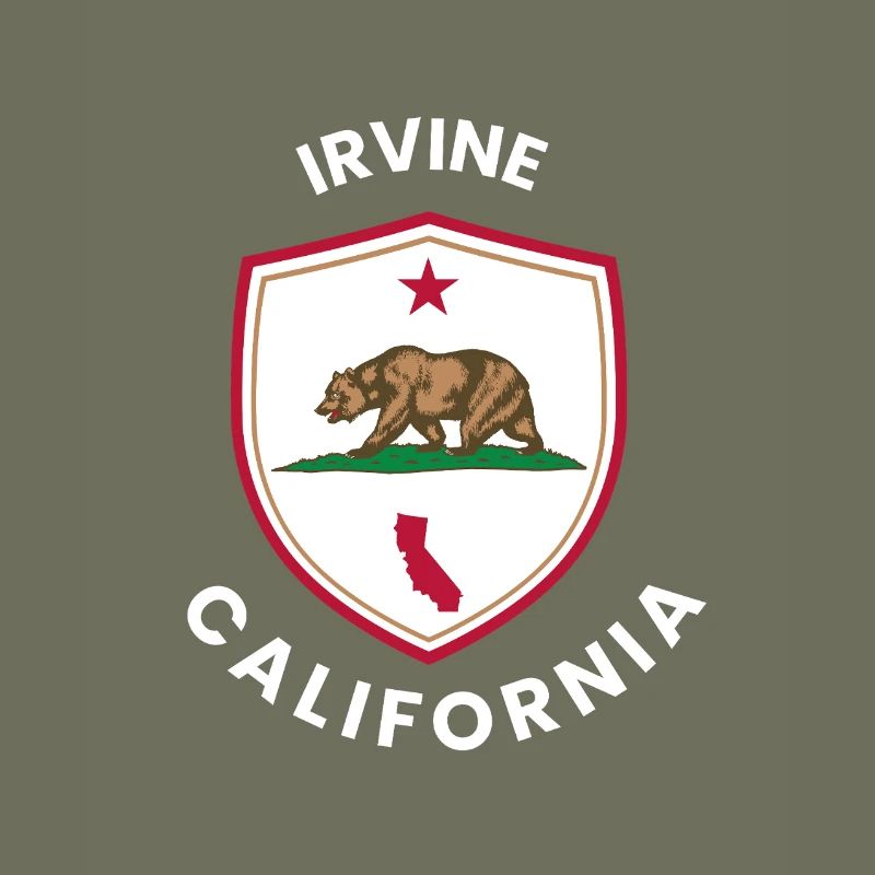 Emblème du bouclier d’ours d’Irvine, CA
