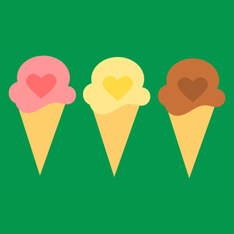 Eis Herz Eiscreme Erdbeereis Eisdiele Geschenk