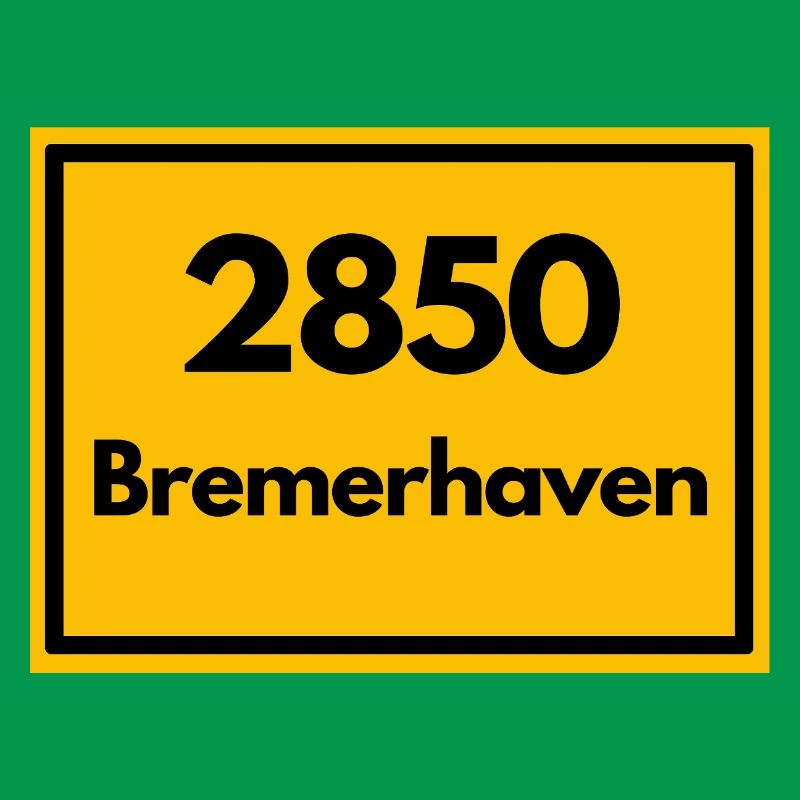 OLD POSTCODE POSTCODE RETRO 2850 BREMERHAVEN HAFEN