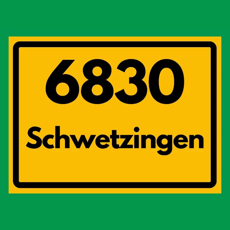 ALTE POSTLEITZAHL PLZ RETRO 6830 SCHWETZINGEN 