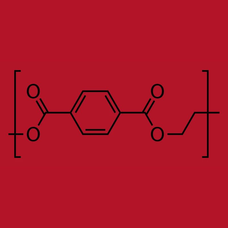 Polyethylene terephthalate (PET) molecule.