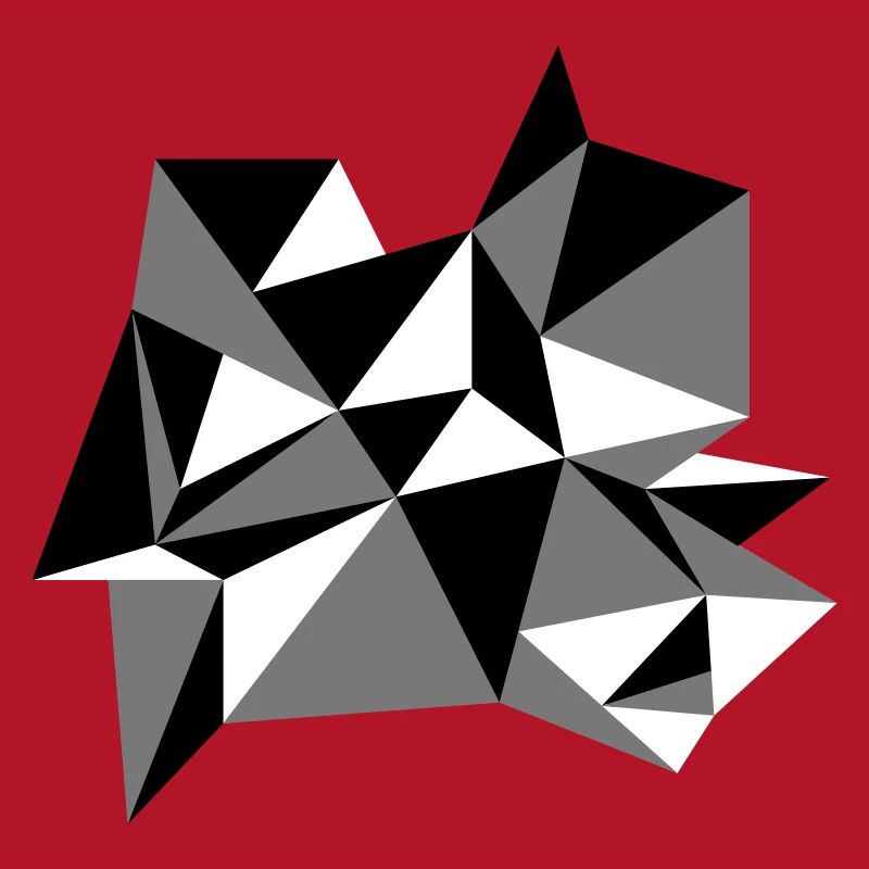 forme modèle triangles conception origami cool papier 3c