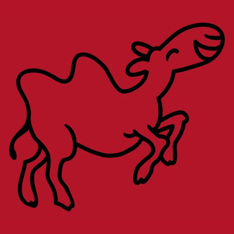 Camel has fun - line