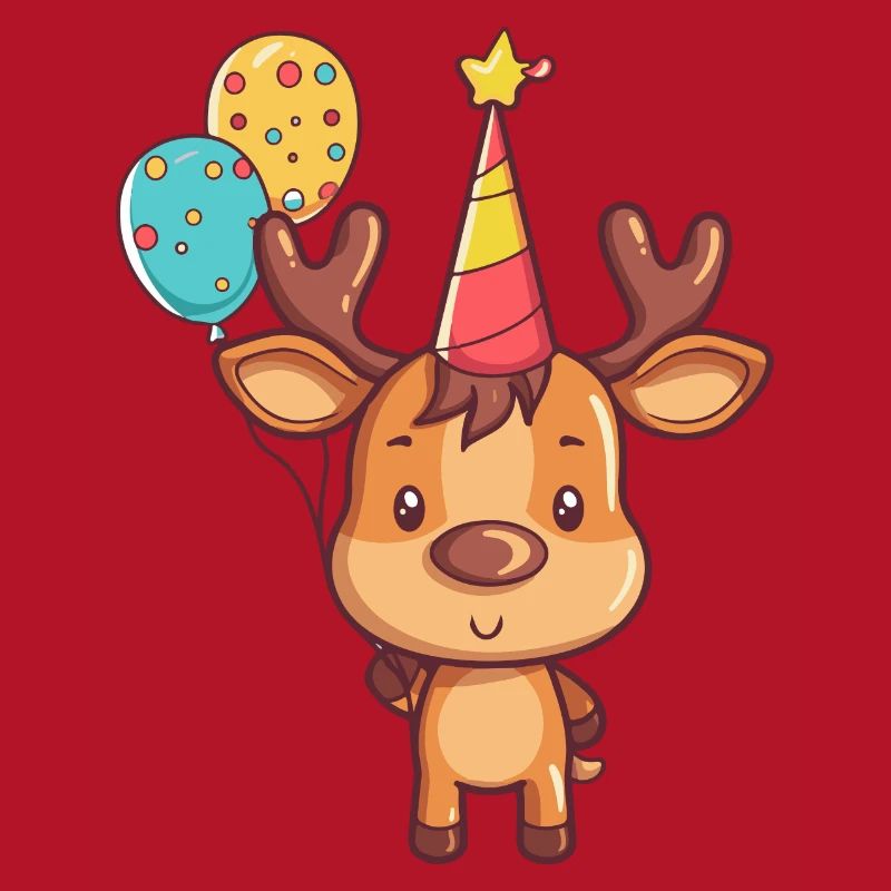 Elch Geburtstag Comic Niedlich