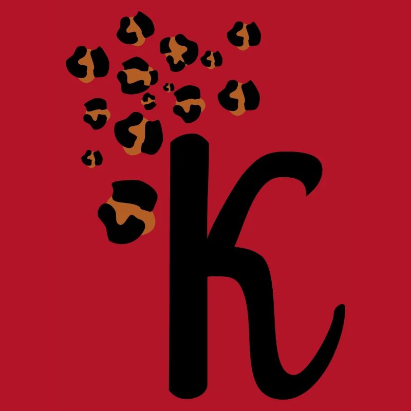 Letter k leopard patterns