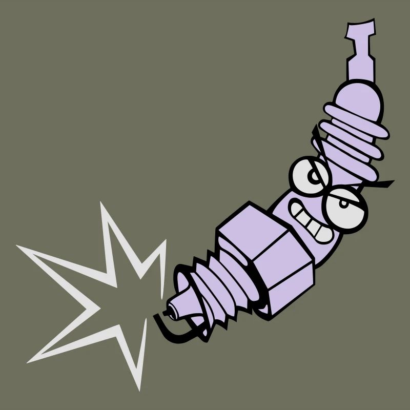 Spark plug with color changing function