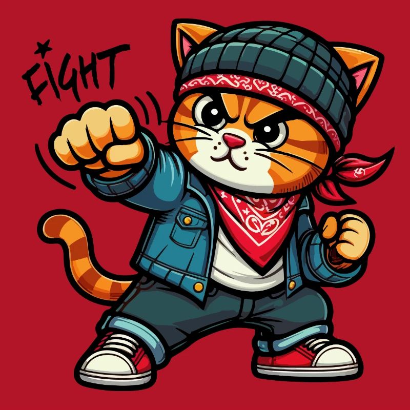 Chat forcé : Combat