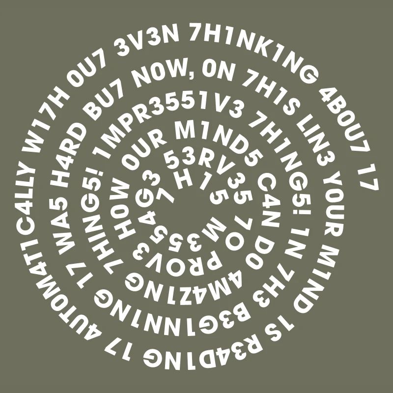 Spirale Leetspeak – Nerd Code 1337 Geek Design