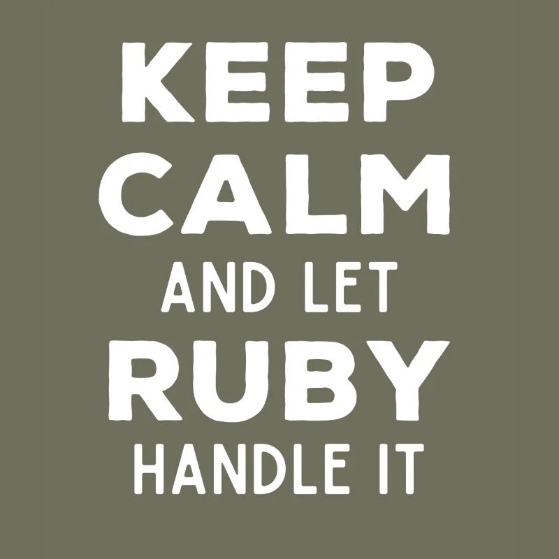 Keep Calm Lass Ruby das regeln Lustiger Spruch