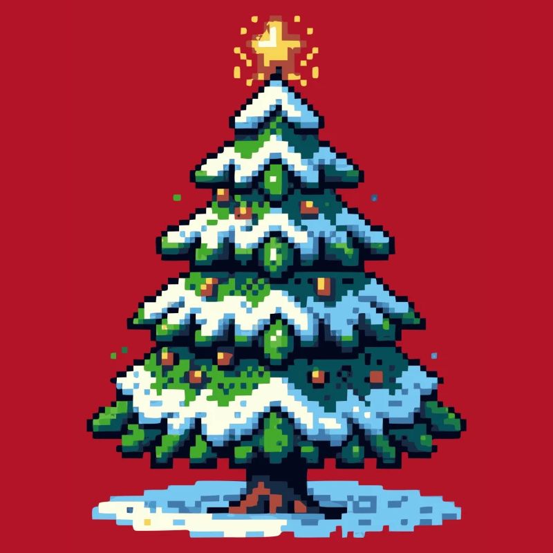 Pixel Weihnachtsbaum