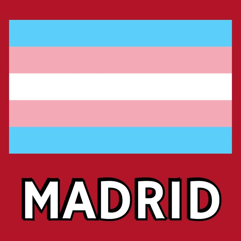 Drapeau de la Trans Pride Madrid