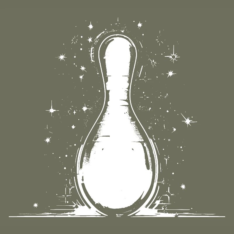 Graphique de quille de bowling