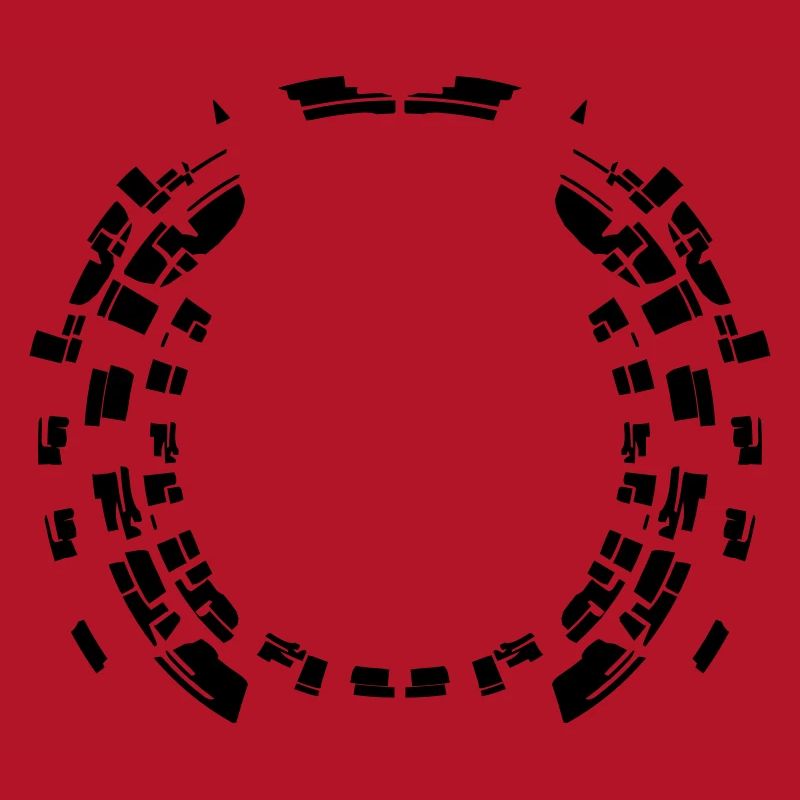 Circle border pattern round frame