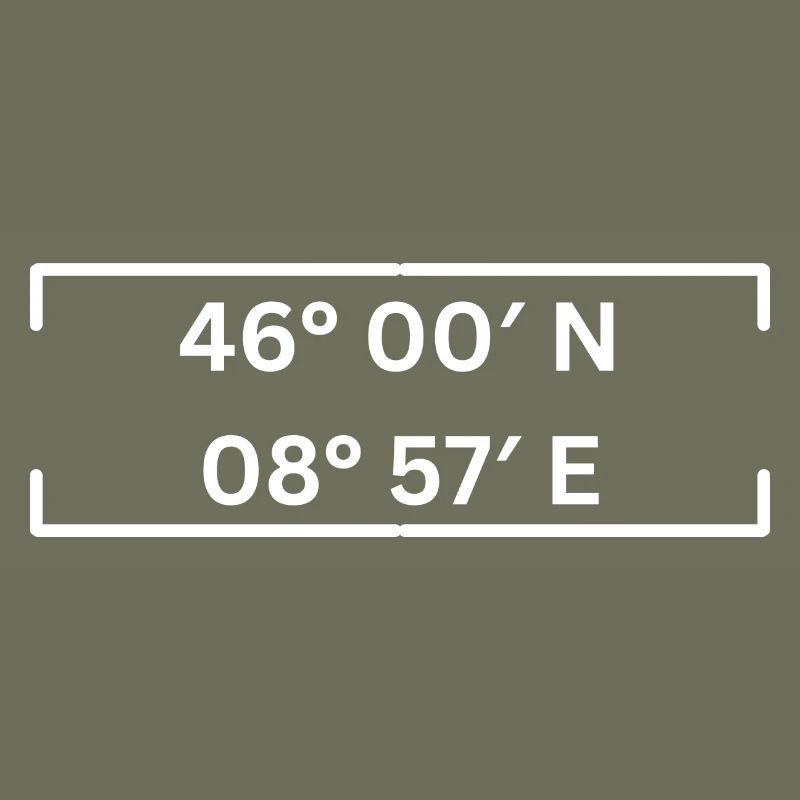Coordinates Lugano Minimalist