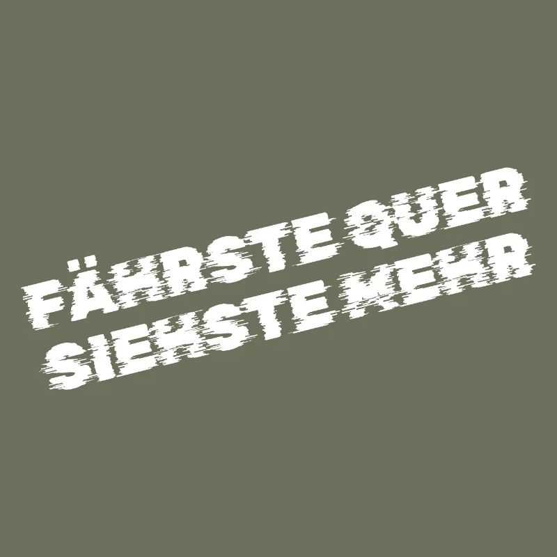 Fährste quer, siehste mehr – Drift & Tuning Spruch