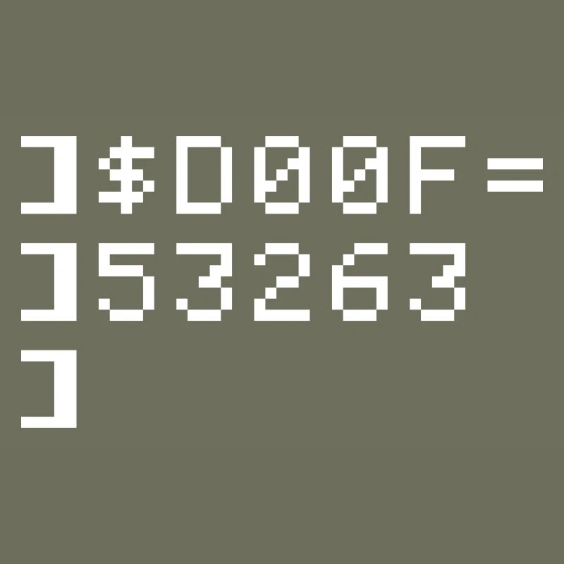 DOOF Code 8 bits Nerd Terminal Pixel Retro