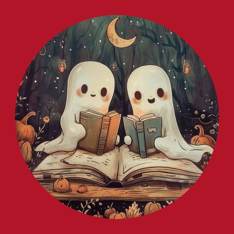 Ghosts, Reading, Book, Library, Halloween