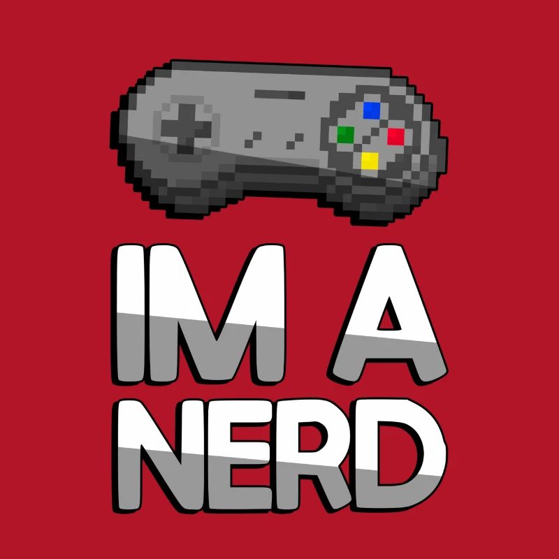 IM A NERD + SNES Controller - Gaming