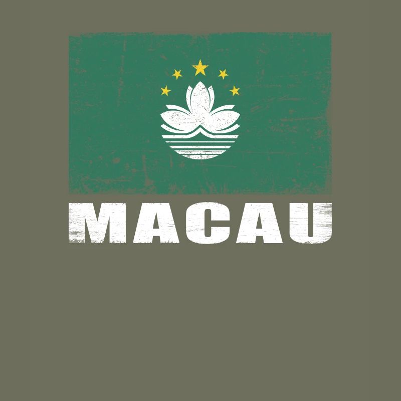 Drapeau de Macao Grunge Drapeau de Macao