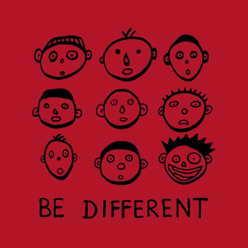 Être différent, être différent, déclaration cool, drôle
