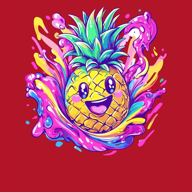 Fröhliche Ananas Explosion
