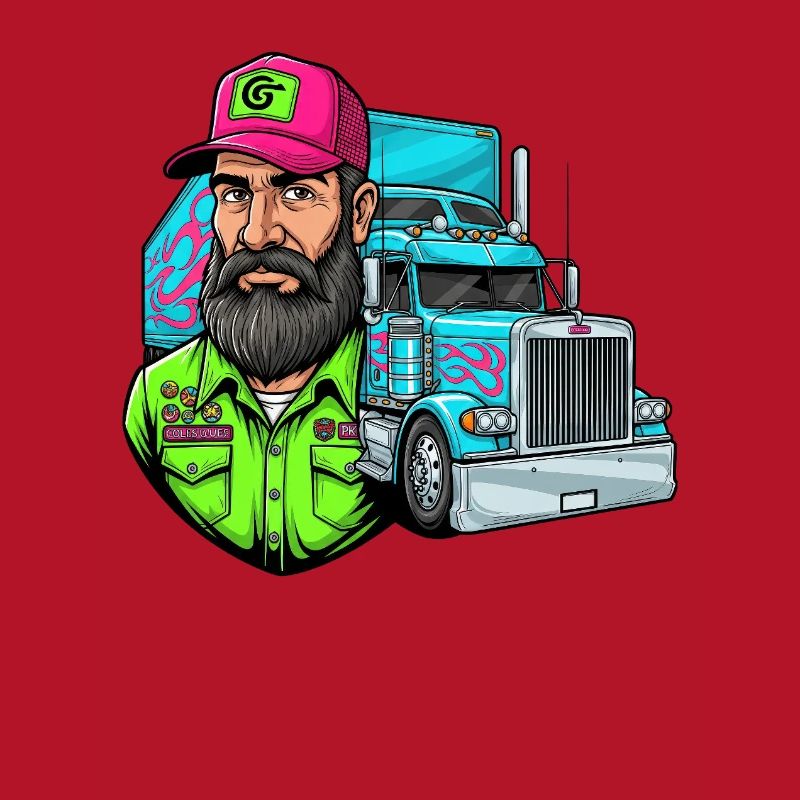Route difficile, gars cool : votre design de camionneur !