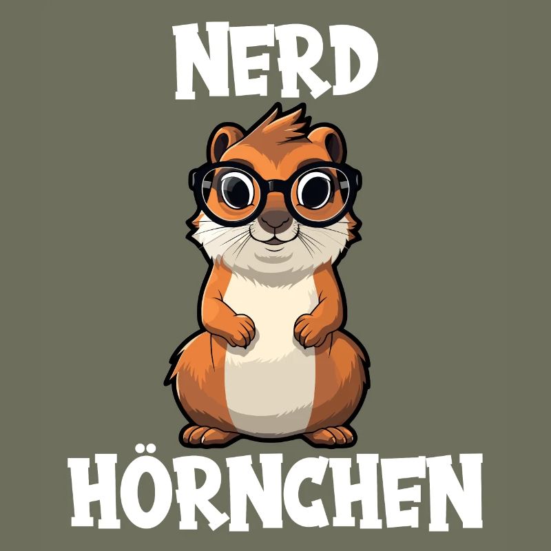 Nerdhörnchen Junge Jungen Erdhörnchen Nerdy Nerd