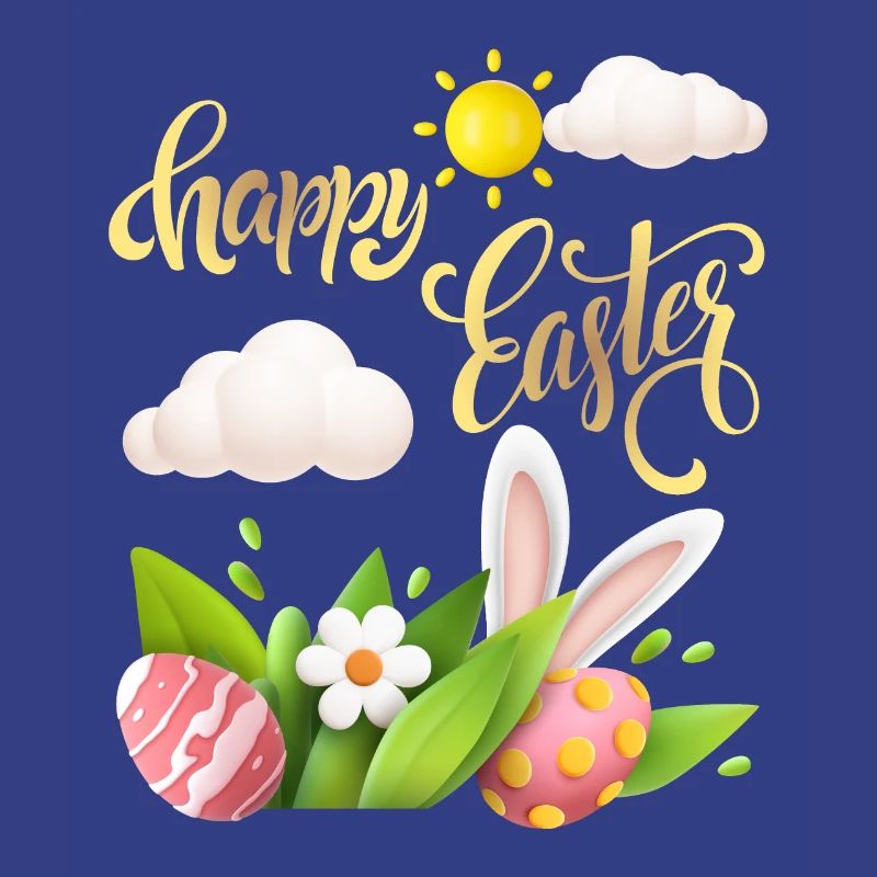 Happy-Easter Calligraphy, Easter Egg, Happy Easter