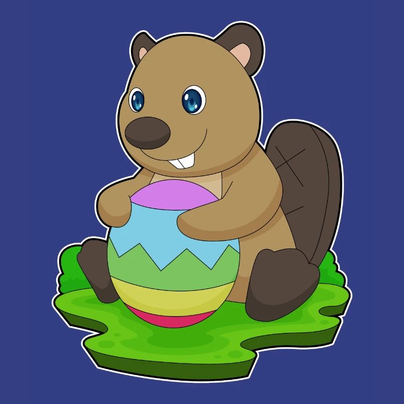 Beaver Easter Easter Egg