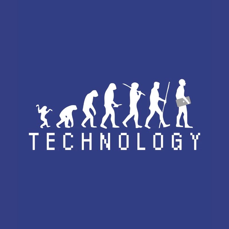 Evolution Technologie Laptop PC Console Geschenk